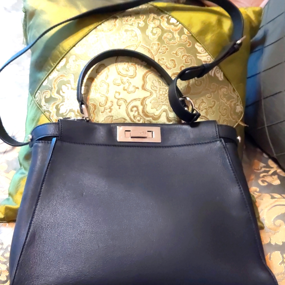 Peekaboo Fendi hand bag, black,new,no dust bag.